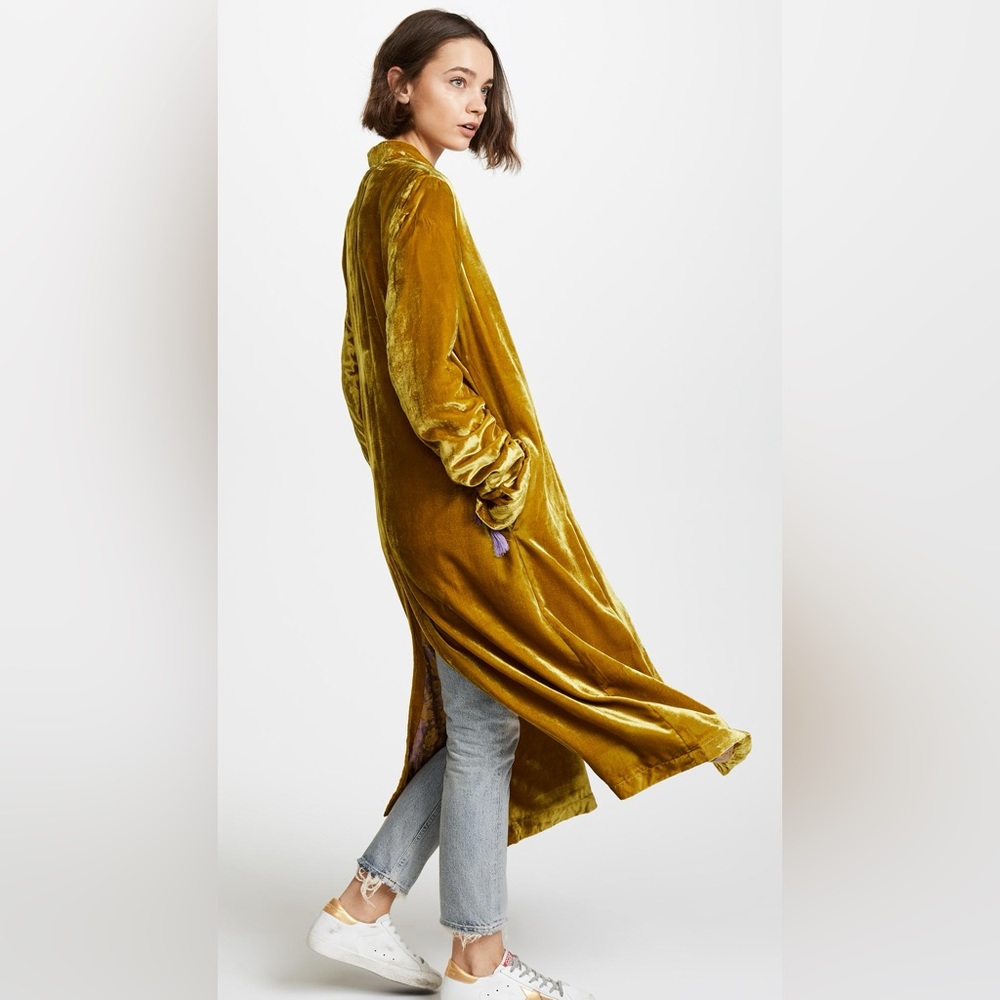 Free People Dahlia Velvet Duster